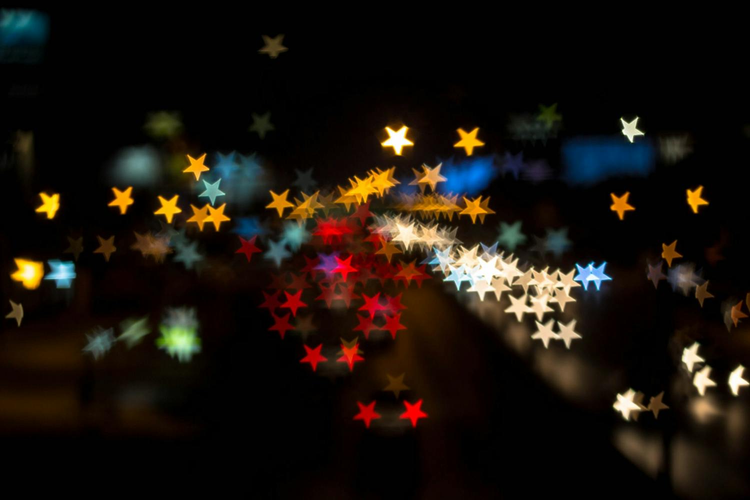 stjerner lys billede nat